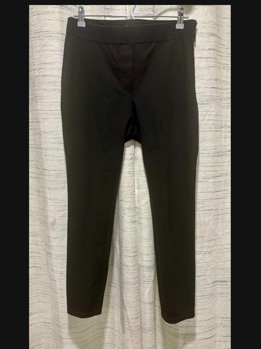 Women's Black Cropped Stretch Ankle Pants